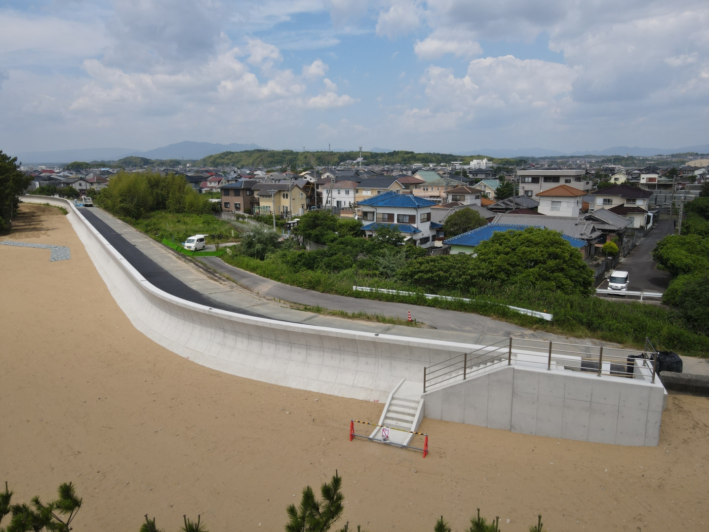 上野地区海岸高潮対策工事